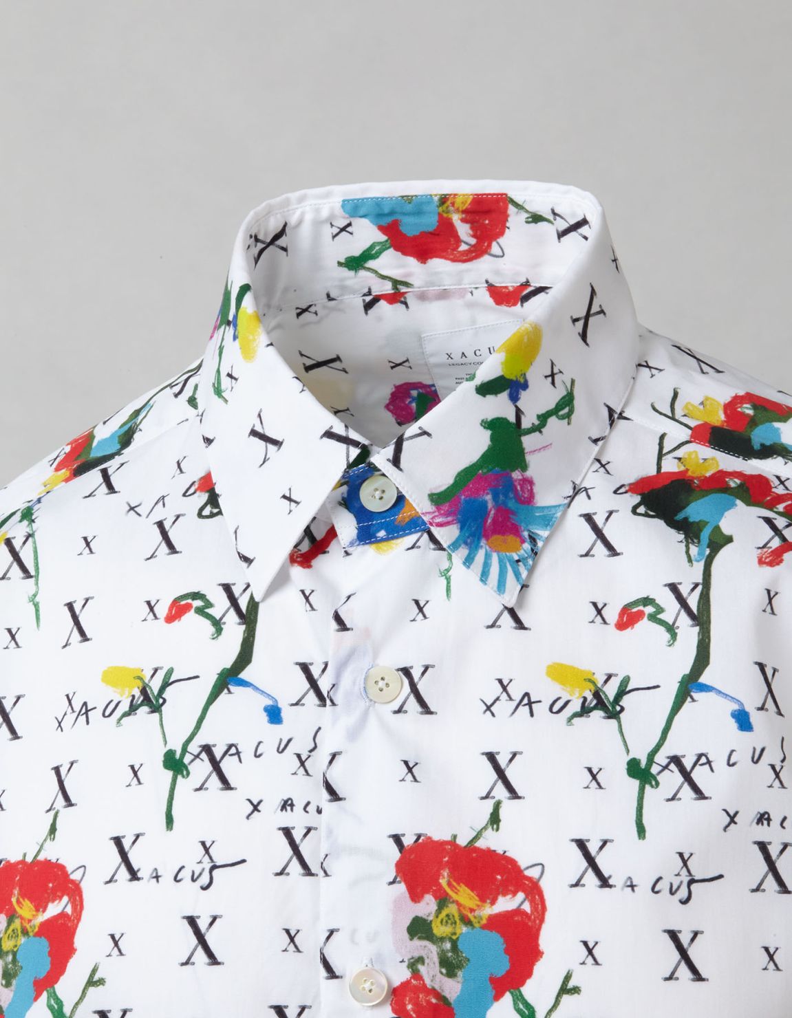 Camisa Cuello italiano Estampado Popelina Multicolor Tailor Custom Fit 2