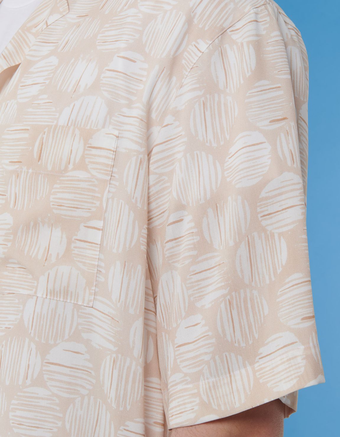 Pale Pink Viscose Pattern Shirt Collar spread Tailor Custom Fit 5