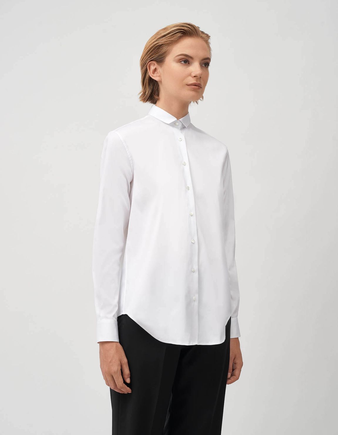 Shirt White Poplin Regular Fit 1