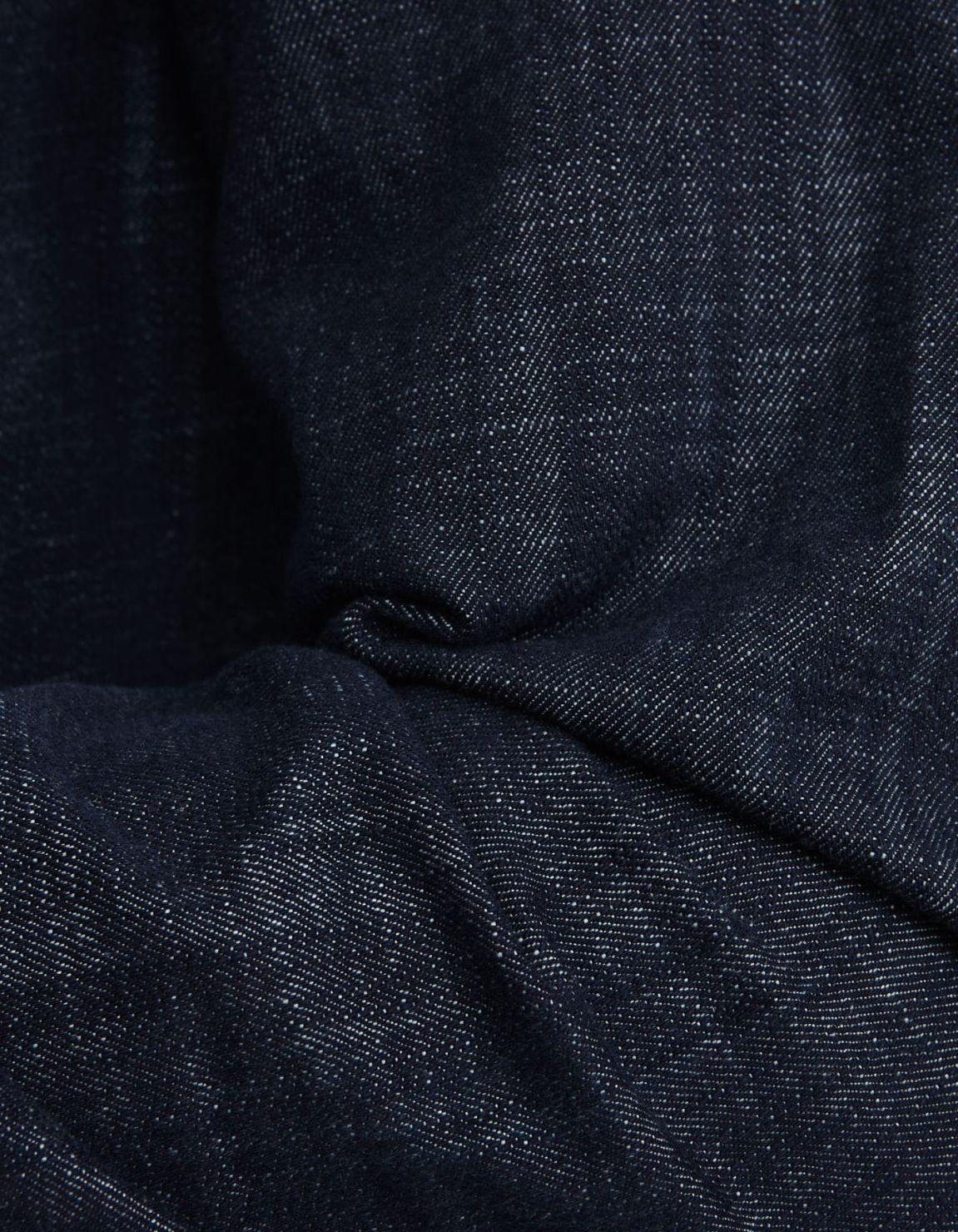Camisa Cuello italiano Liso Sarga Azul oscuro Tailor Custom Fit 4