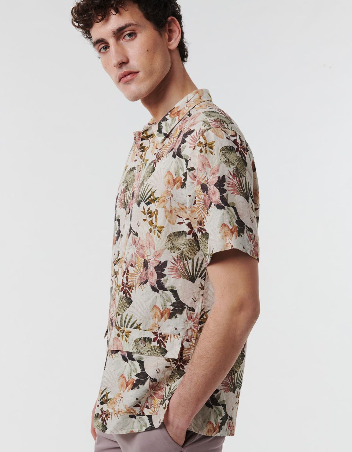 Multicolour Linen Pattern Shirt Collar spread Tailor Custom Fit 6