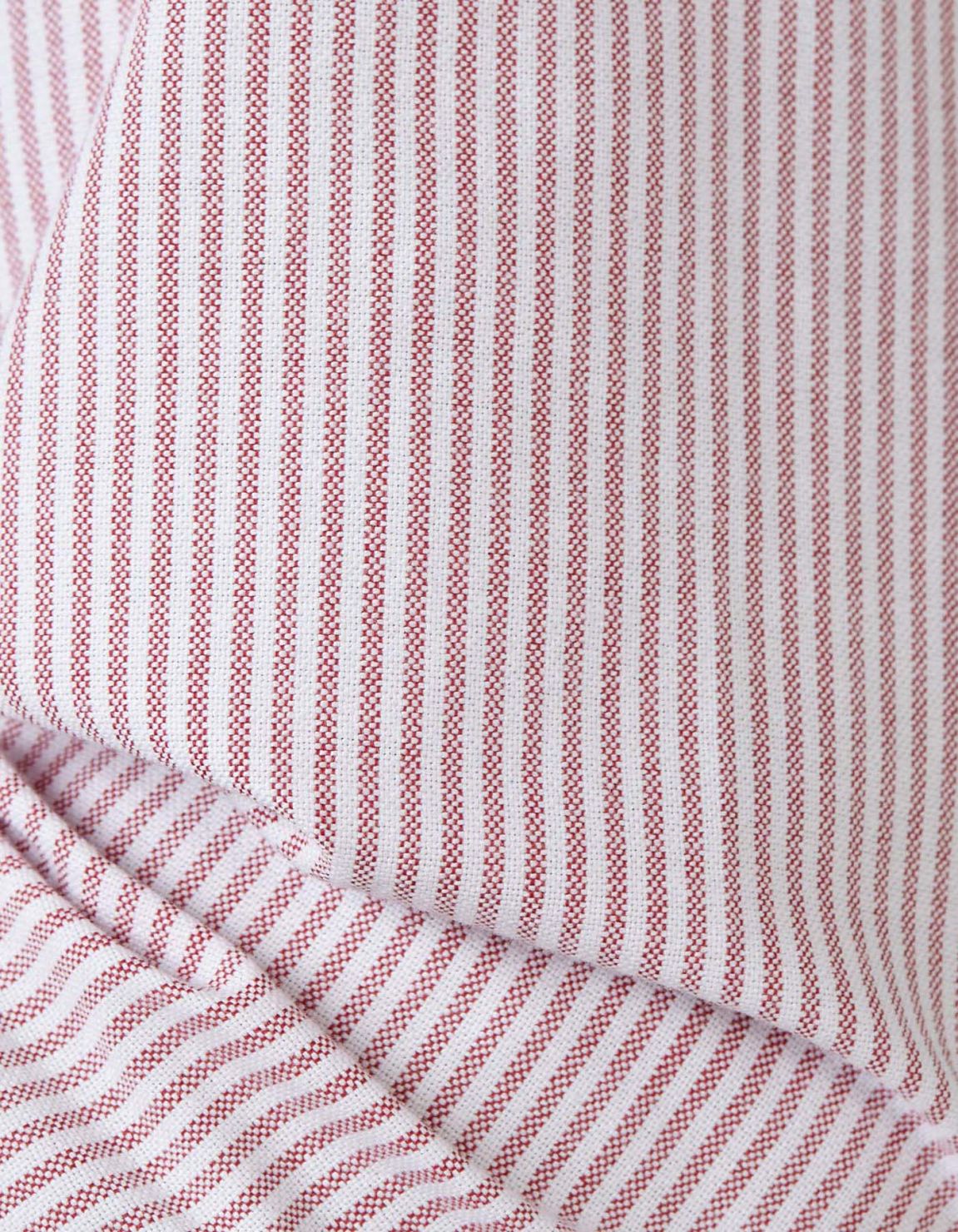 Camicia Collo button down Righe Oxford Rosso Tailor Custom Fit 4