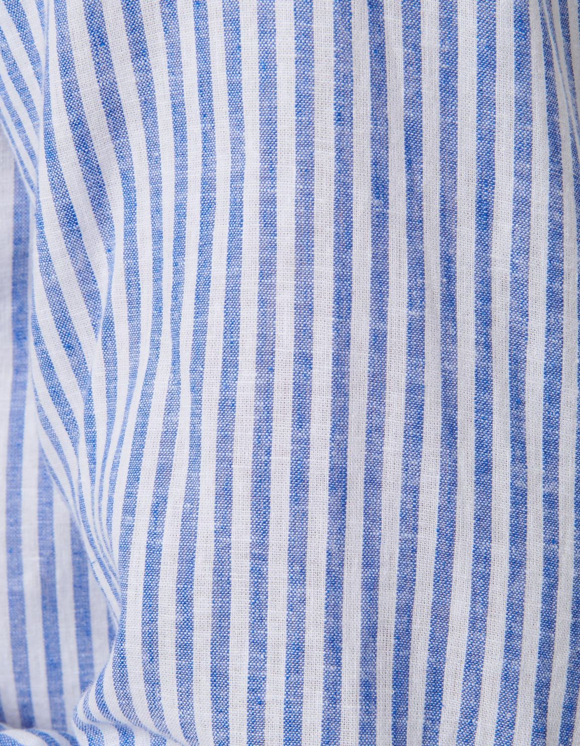 Blue Linen Stripe Shirt Collar button down Tailor Custom Fit 4