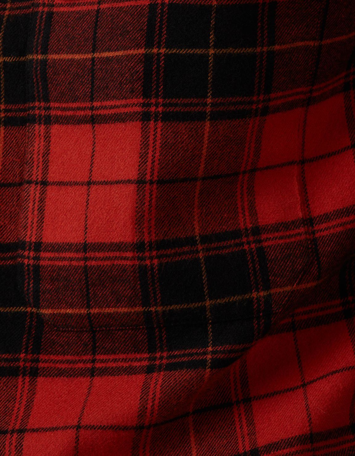 Camicia Collo italiano piccolo Quadri Twill Rosso Tailor Custom Fit 4