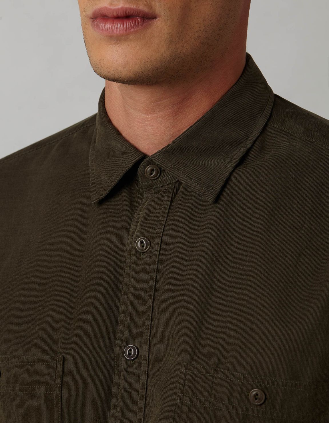 Green Velvet Solid colour Shirt Collar small spread Tailor Custom Fit 2