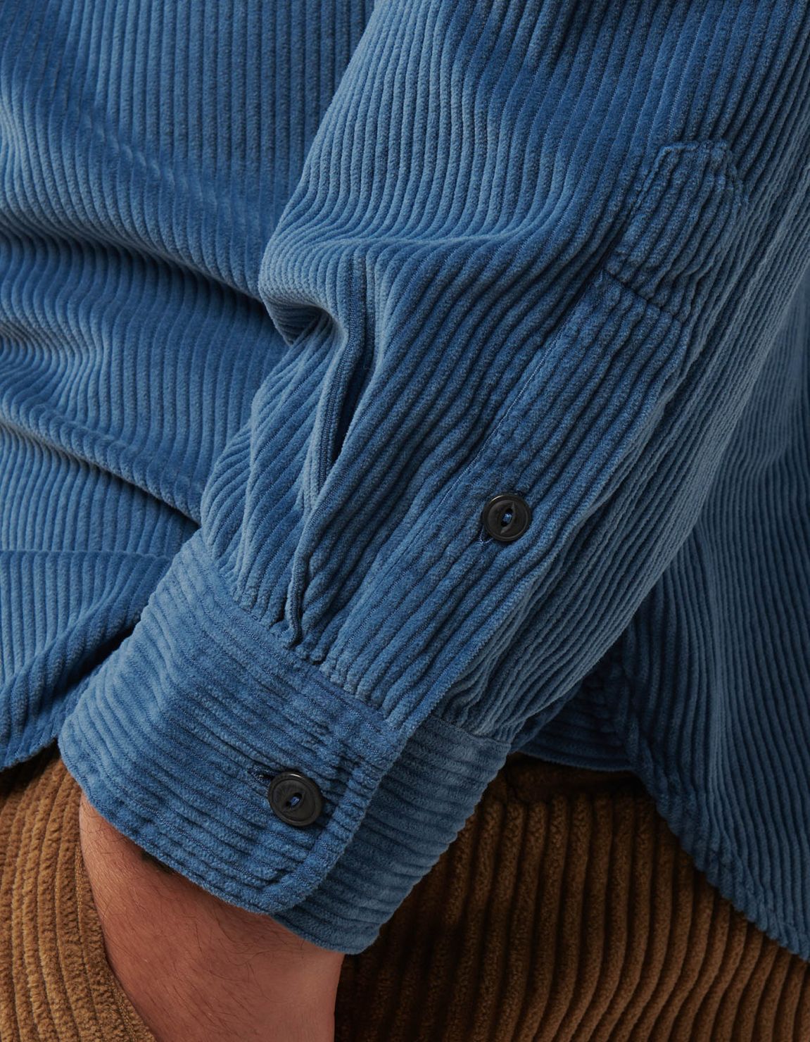 Camicia Collo italiano piccolo Tinta Unita Velluto Blu scuro Tailor Custom Fit 4