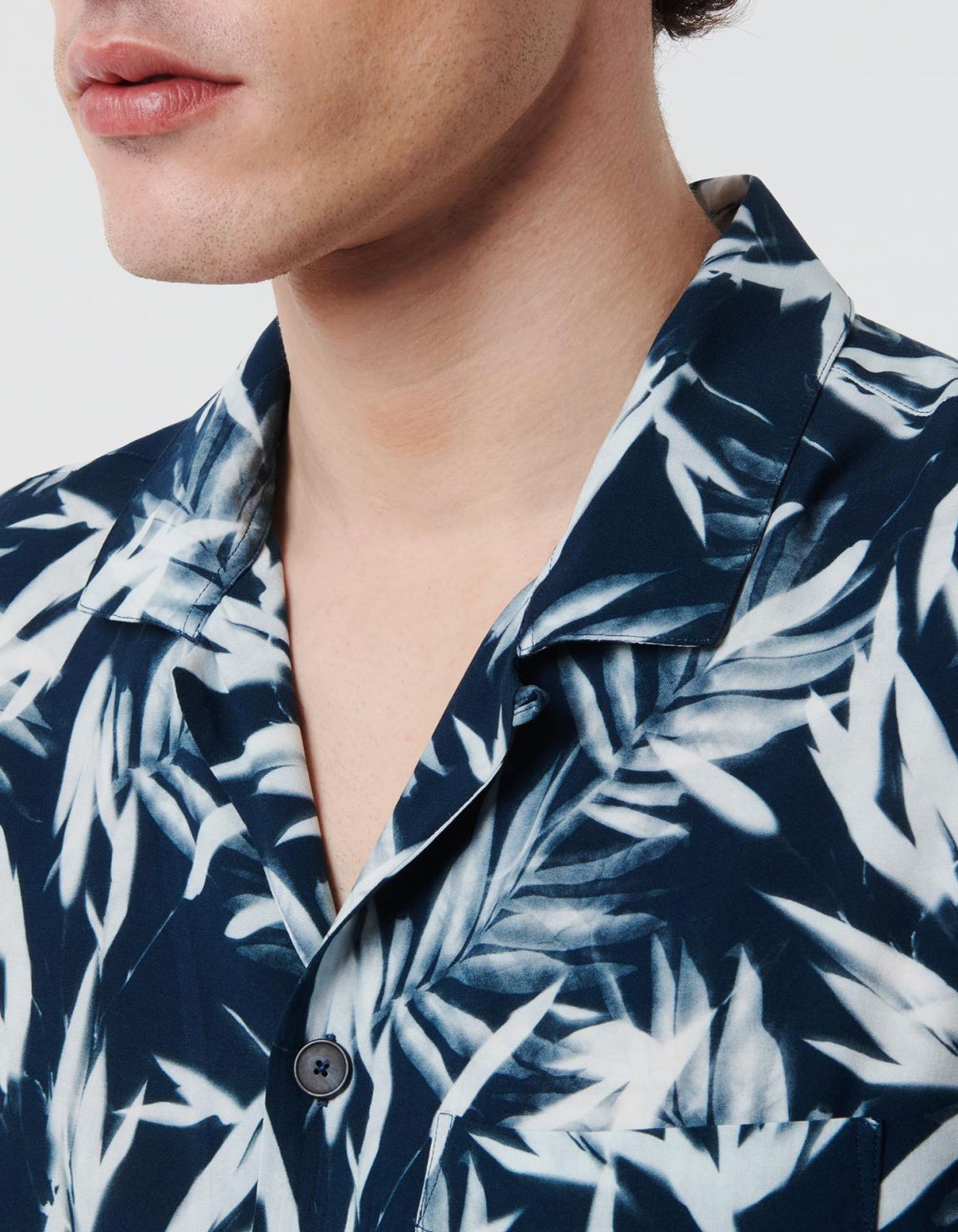 Dark Grey Viscose Pattern Shirt Collar spread Tailor Custom Fit 2