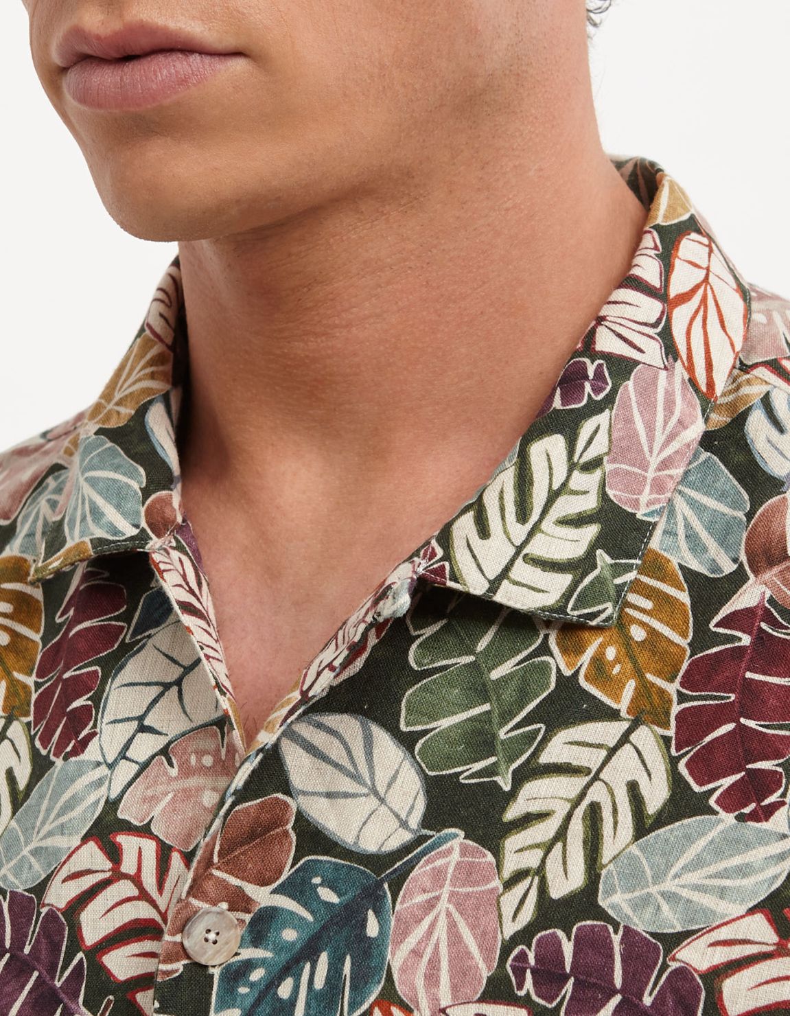 Camicia Collo italiano Fantasia Lino Multicolor Tailor Custom Fit 2