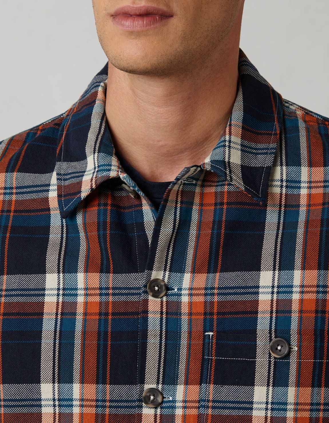 Multicolour Twill Check Shirt Collar spread Tailor Custom Fit 2