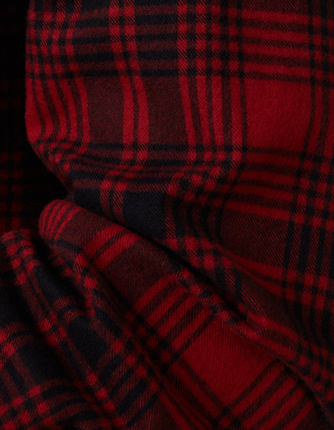 Red Twill Check Shirt Collar spread Tailor Custom Fit 4