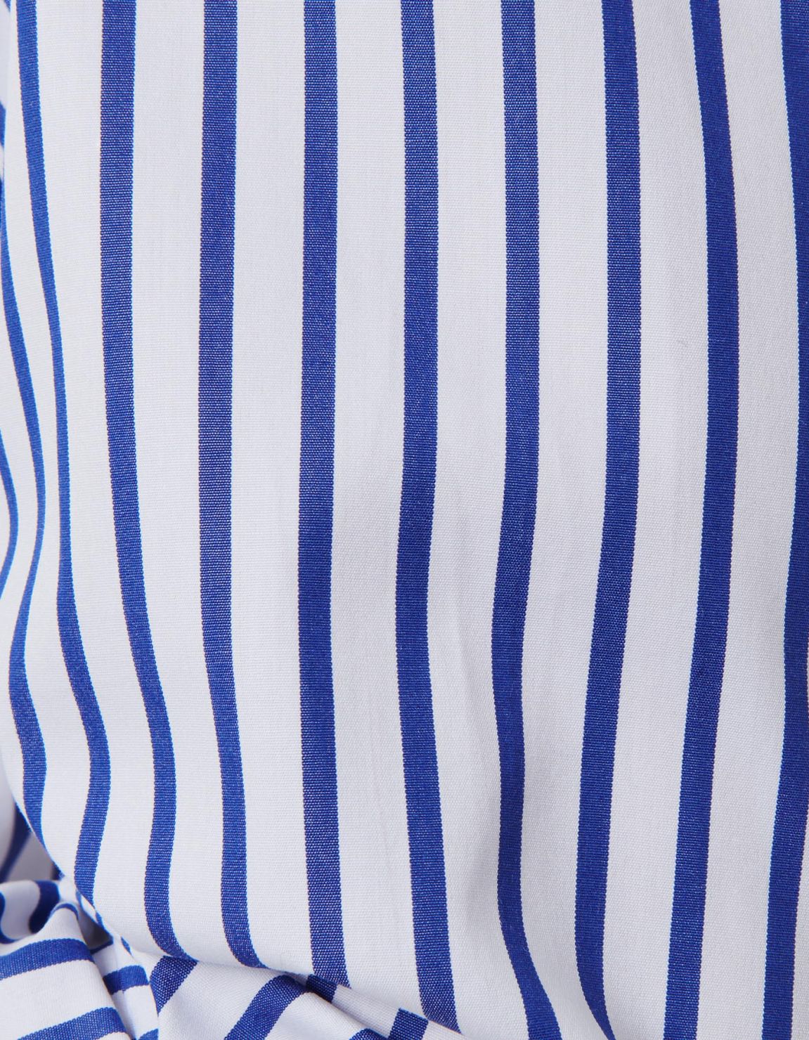 Camicia Collo italiano Righe Popeline Blu Tailor Custom Fit 4
