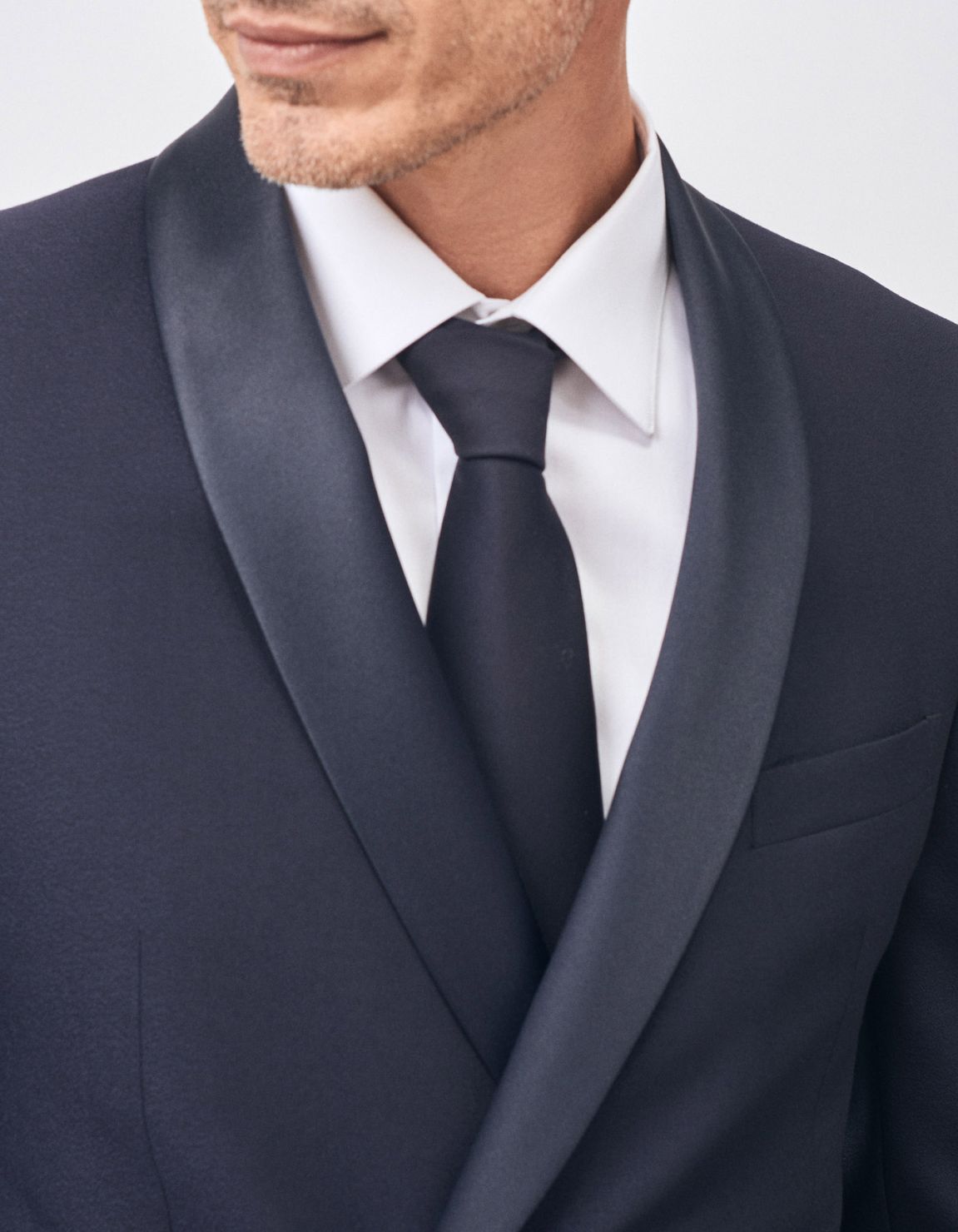 Shirt Collar spread White Twill Tailor Custom Fit 5