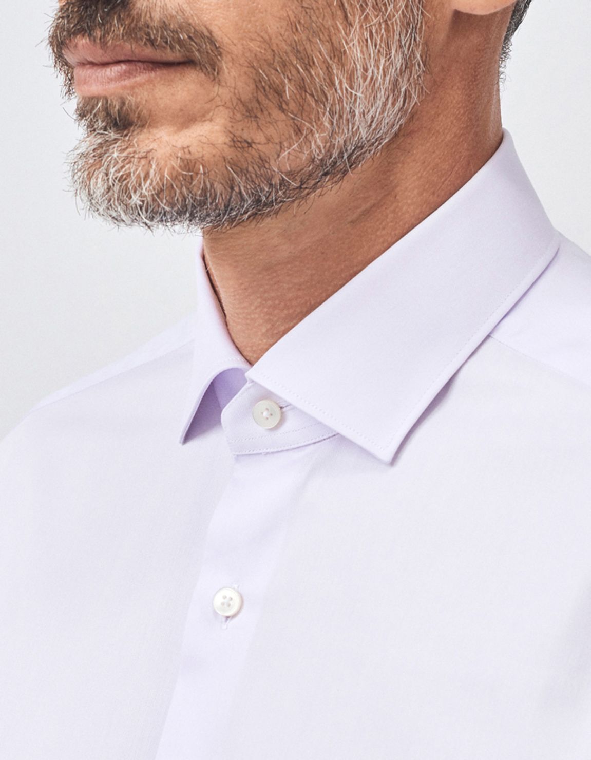 Shirt Collar small cutaway Pink Twill Tailor Custom Fit 3