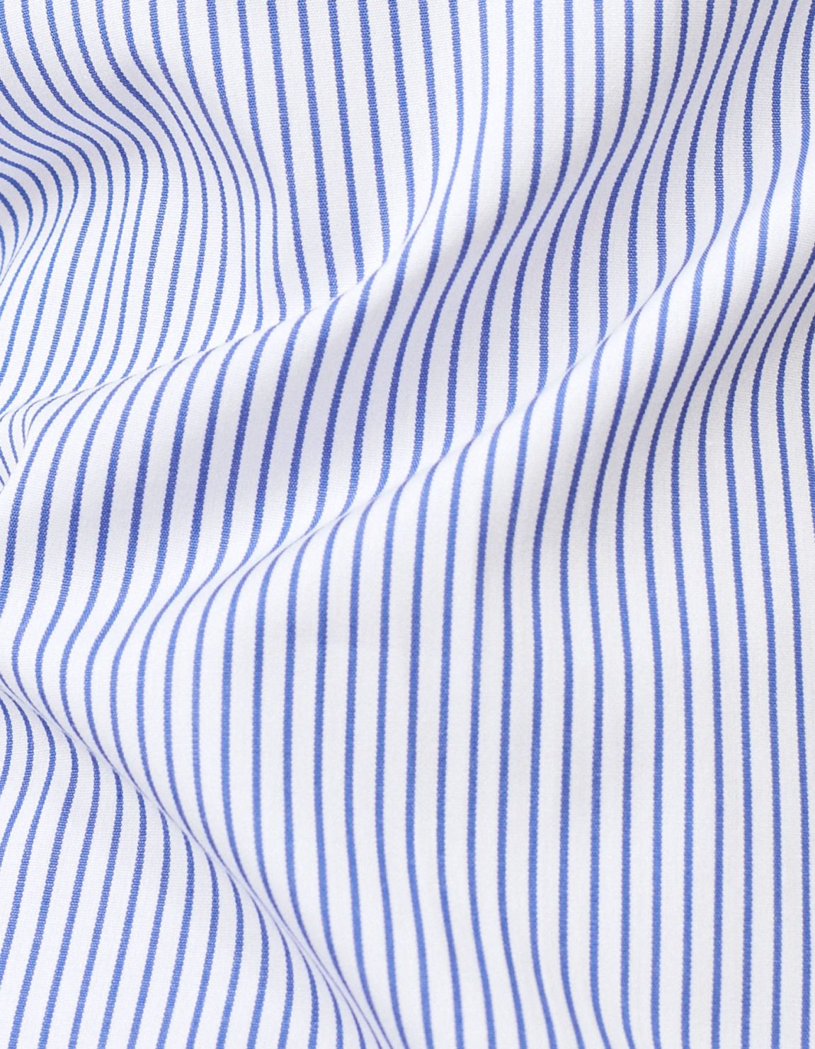 Camicia Collo francese piccolo Righe Popeline Blu Tailor Custom Fit 2