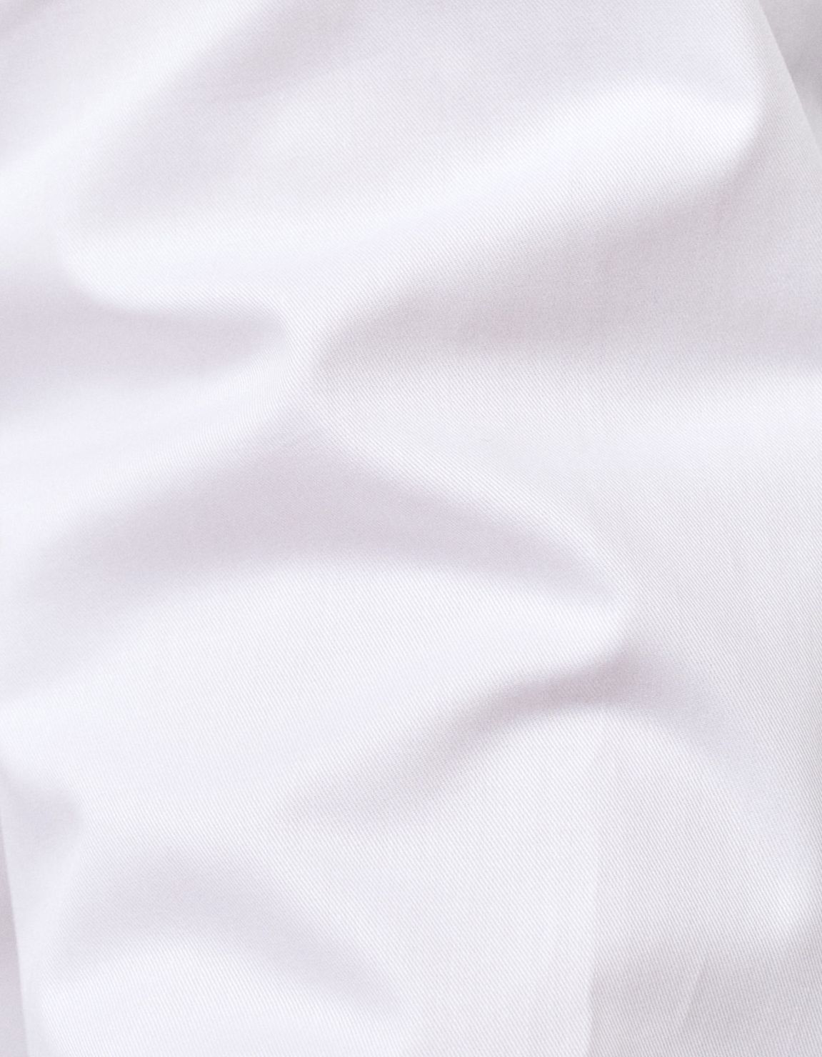 Camicia Collo francese Tinta Unita Twill Bianco Slim Fit 2