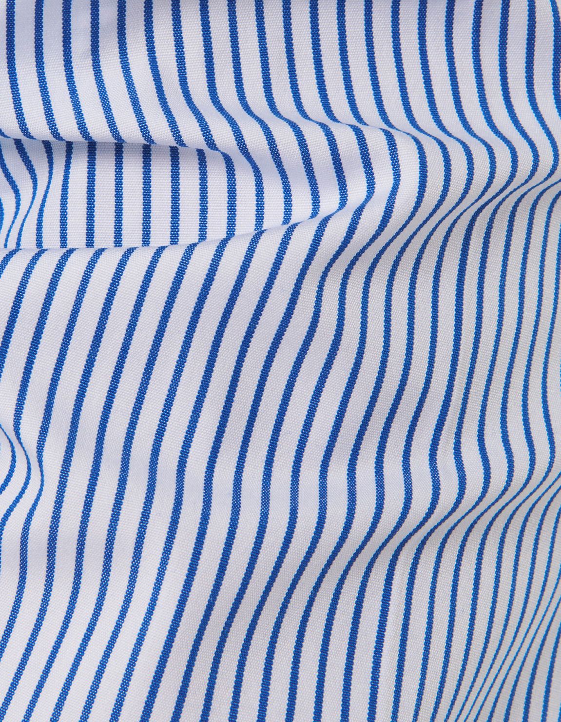 Camicia Collo francese Righe Popeline Blu Slim Fit 4
