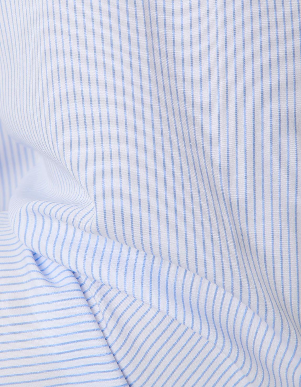 Sky Blue Poplin Stripe Shirt Collar spread Slim Fit 4