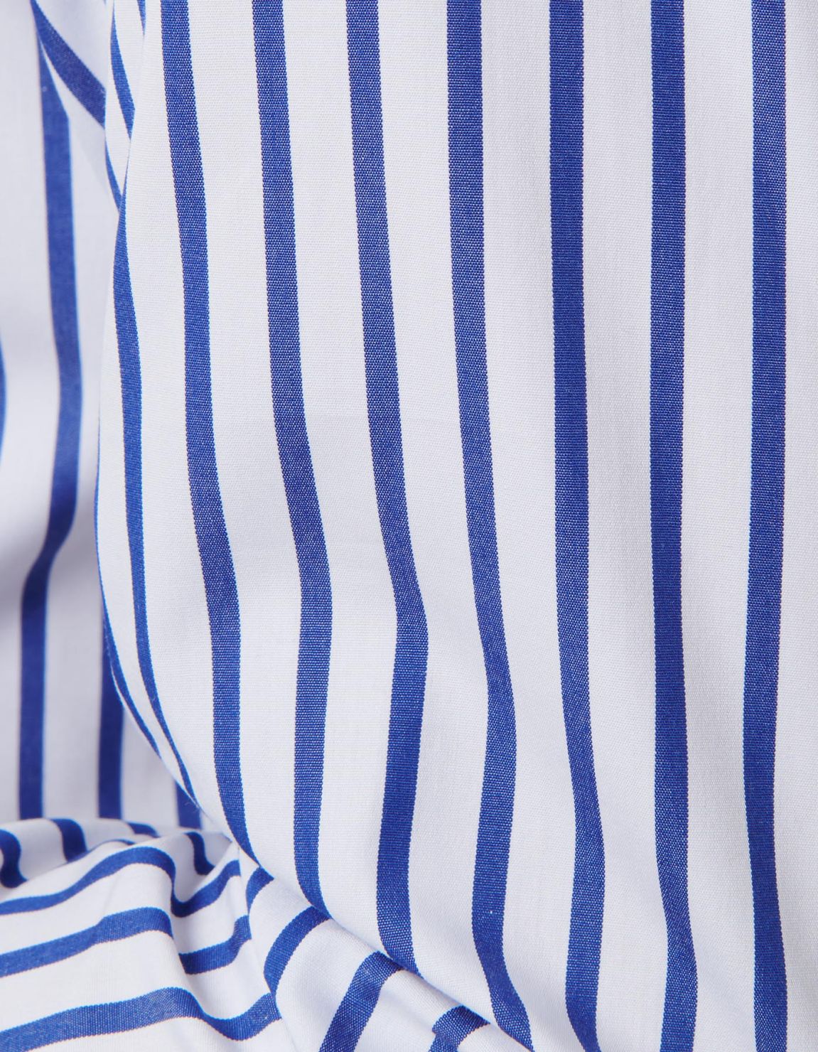 Blue Poplin Stripe Shirt Collar spread Slim Fit 4
