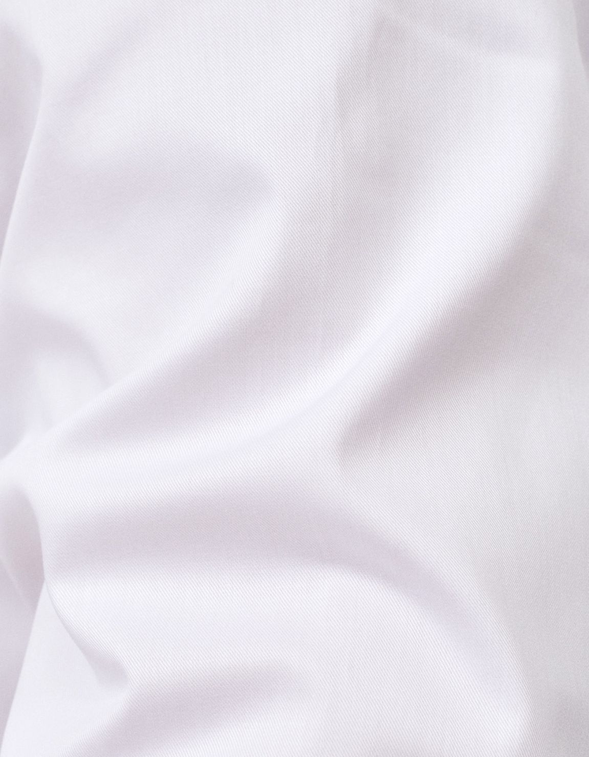 Camicia Collo francese piccolo Tinta Unita Twill Bianco Slim Fit 2