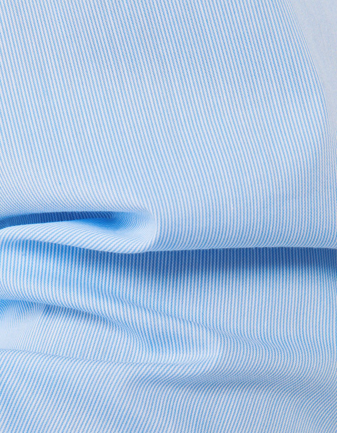 Camicia Collo francese piccolo Righe Popeline Celeste Slim Fit 4