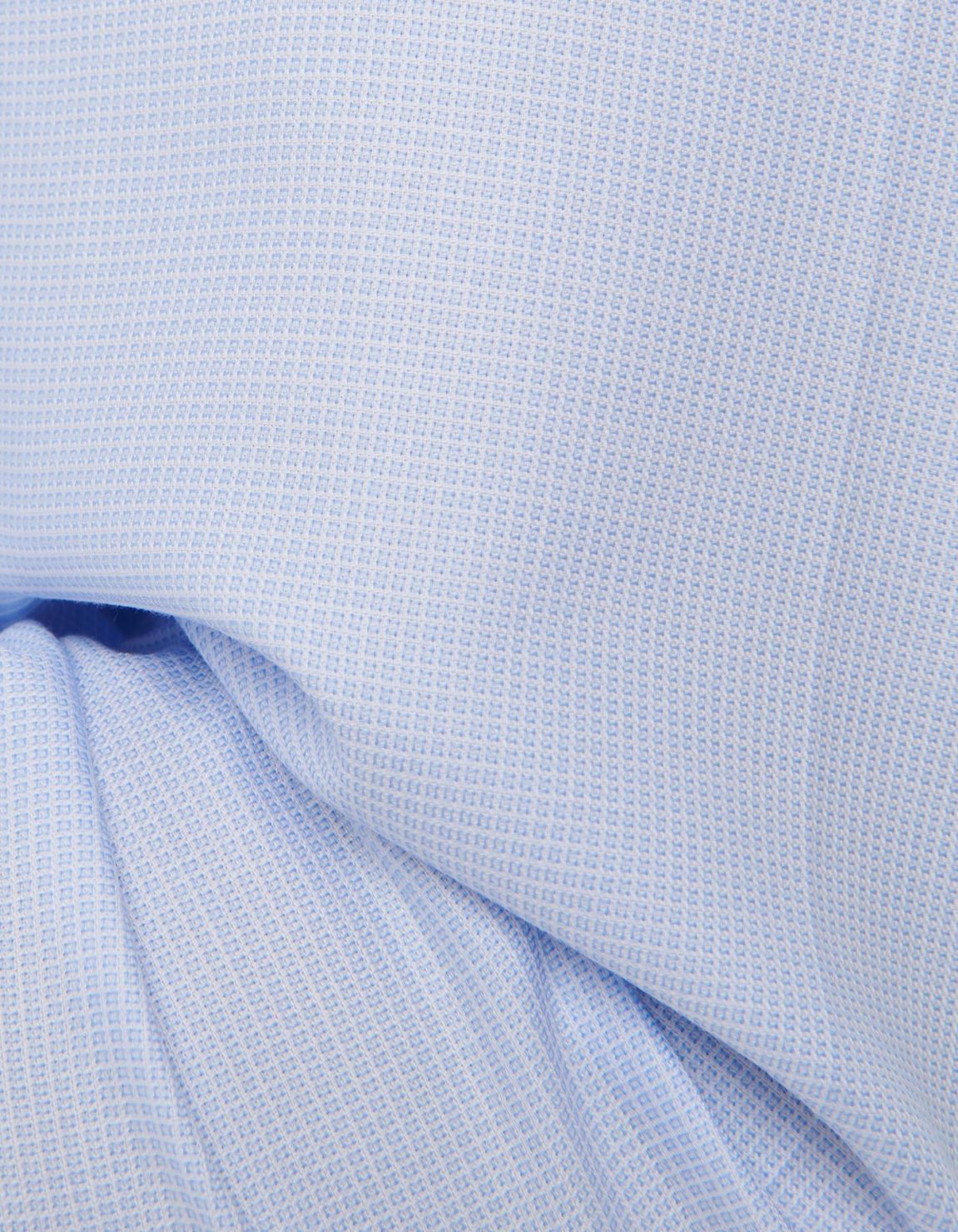 Light Blue Textured Pattern Shirt Collar small cutaway Slim Fit 4