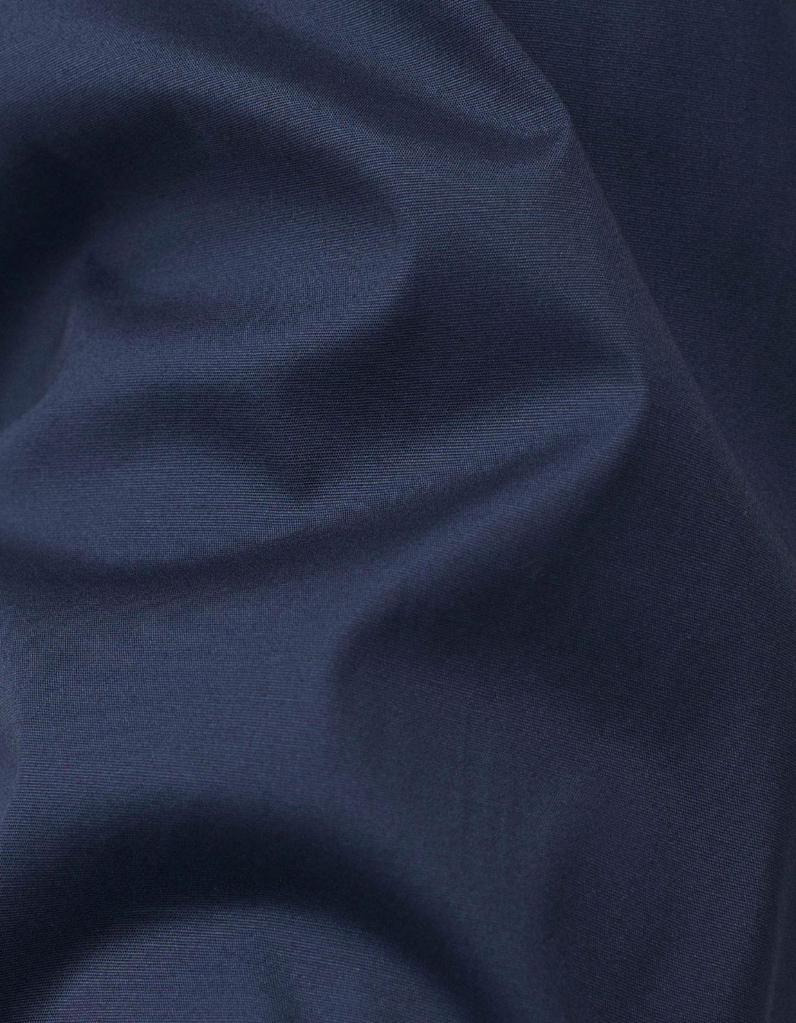 Camicia Collo francese piccolo Tinta Unita Tela Blu navy Slim Fit 2