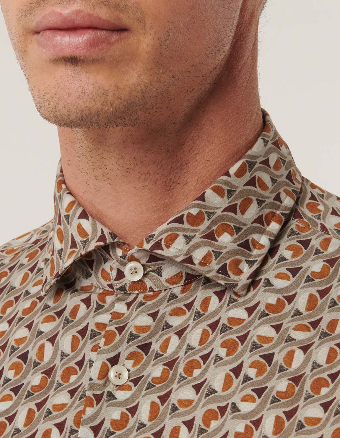 Multicolour Poplin Pattern Shirt Collar small cutaway Tailor Custom Fit 3