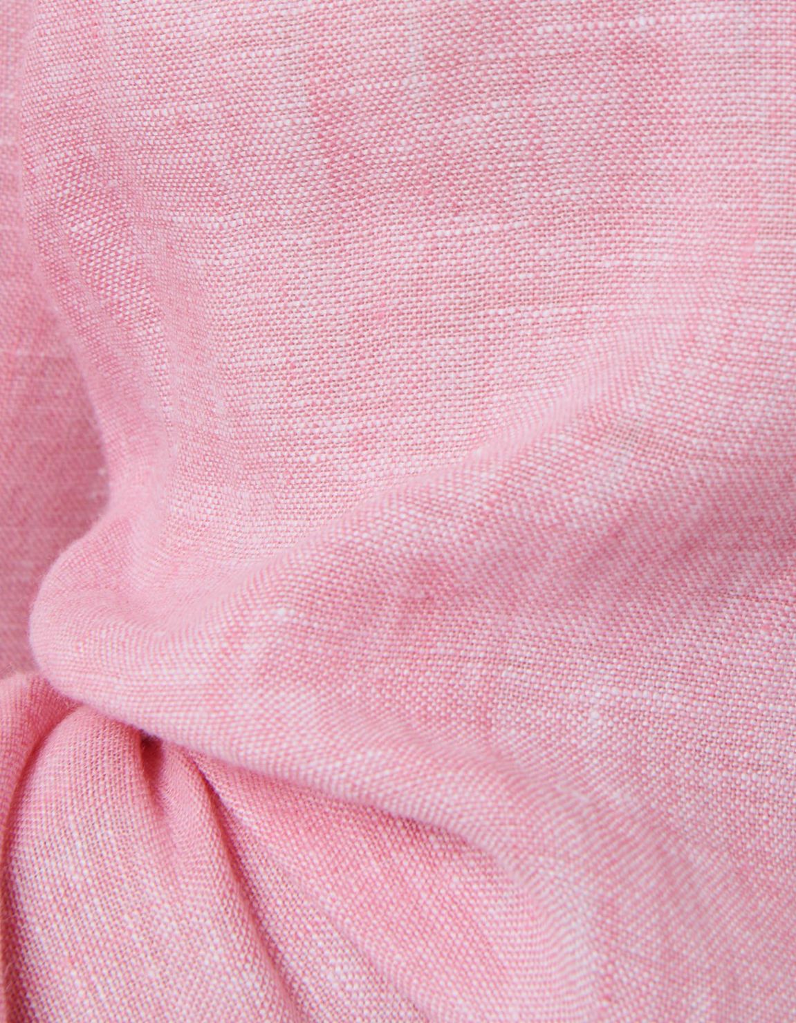 Dark Pink Linen Solid colour Shirt Collar small cutaway Tailor Custom Fit 4