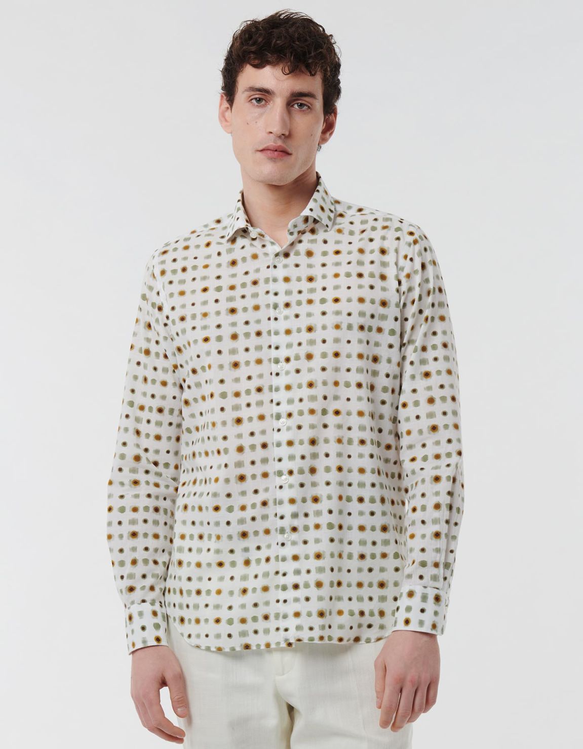 Multicolour Textured Pattern Shirt Collar small cutaway Tailor Custom Fit 6