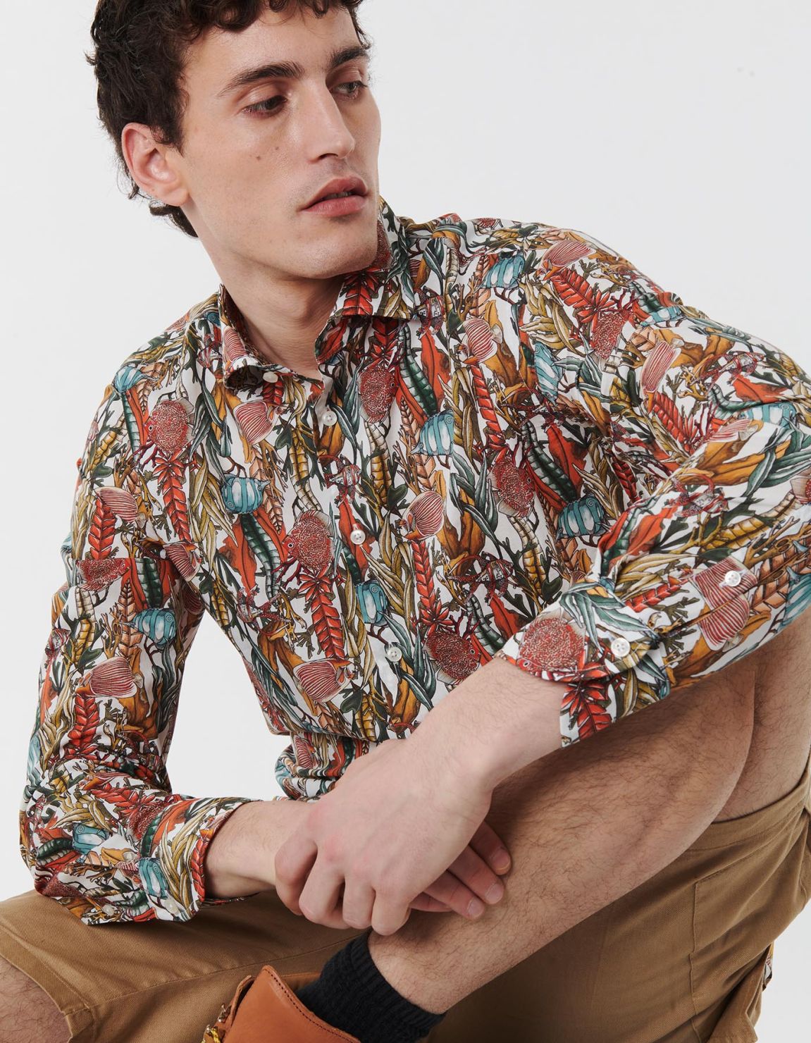 Multicolour Poplin Pattern Shirt Collar small cutaway Tailor Custom Fit 3