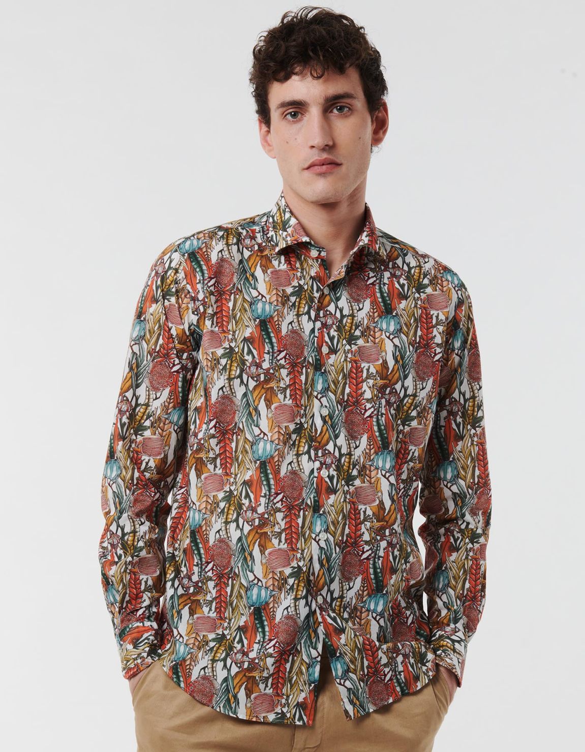 Multicolour Poplin Pattern Shirt Collar small cutaway Tailor Custom Fit 6