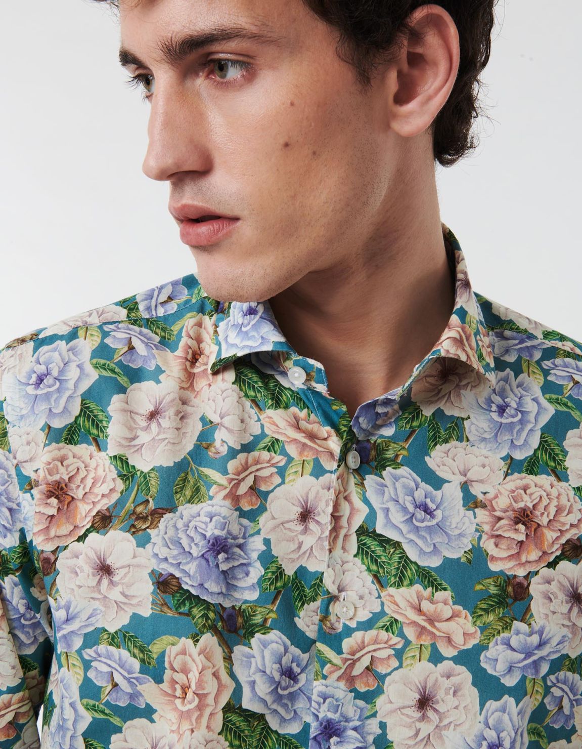 Multicolour Poplin Pattern Shirt Collar small cutaway Tailor Custom Fit 3