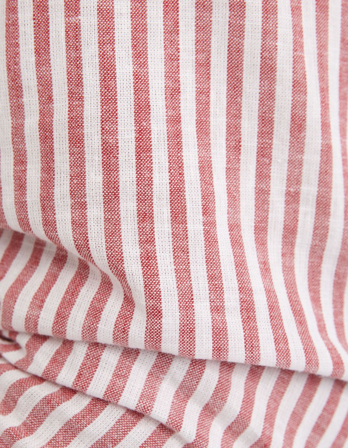 Camicia Collo francese piccolo Righe Lino Rosso Tailor Custom Fit 4