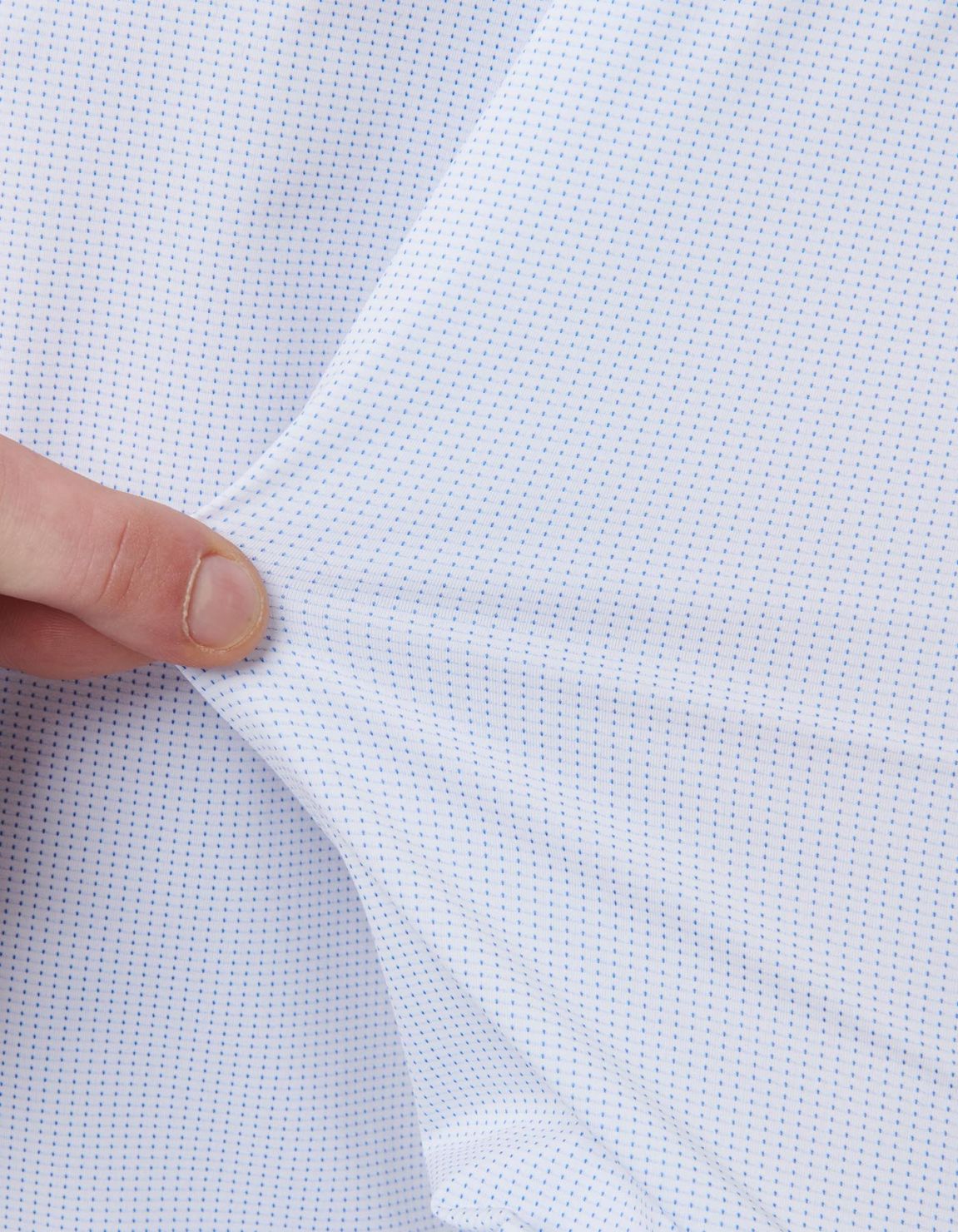 Camicia Collo francese piccolo Fantasia Armaturato Blu bianco Tailor Custom Fit 4