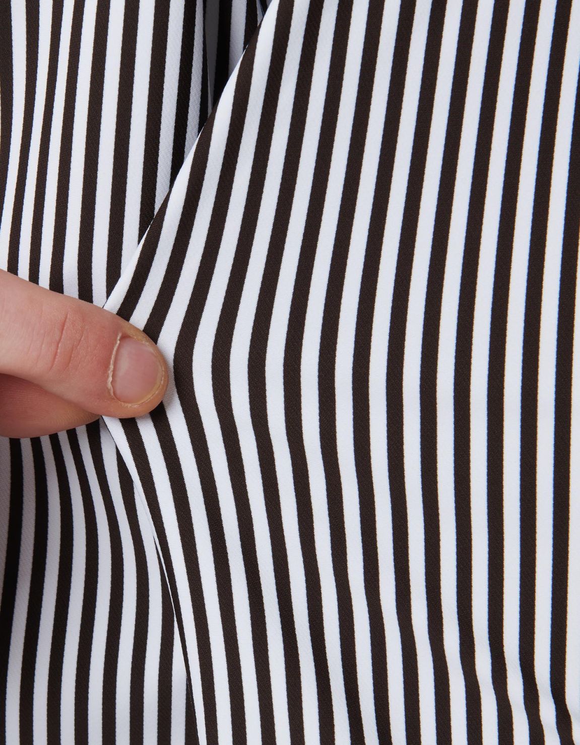 Brown Twill Stripe Shirt Collar small cutaway Tailor Custom Fit 4