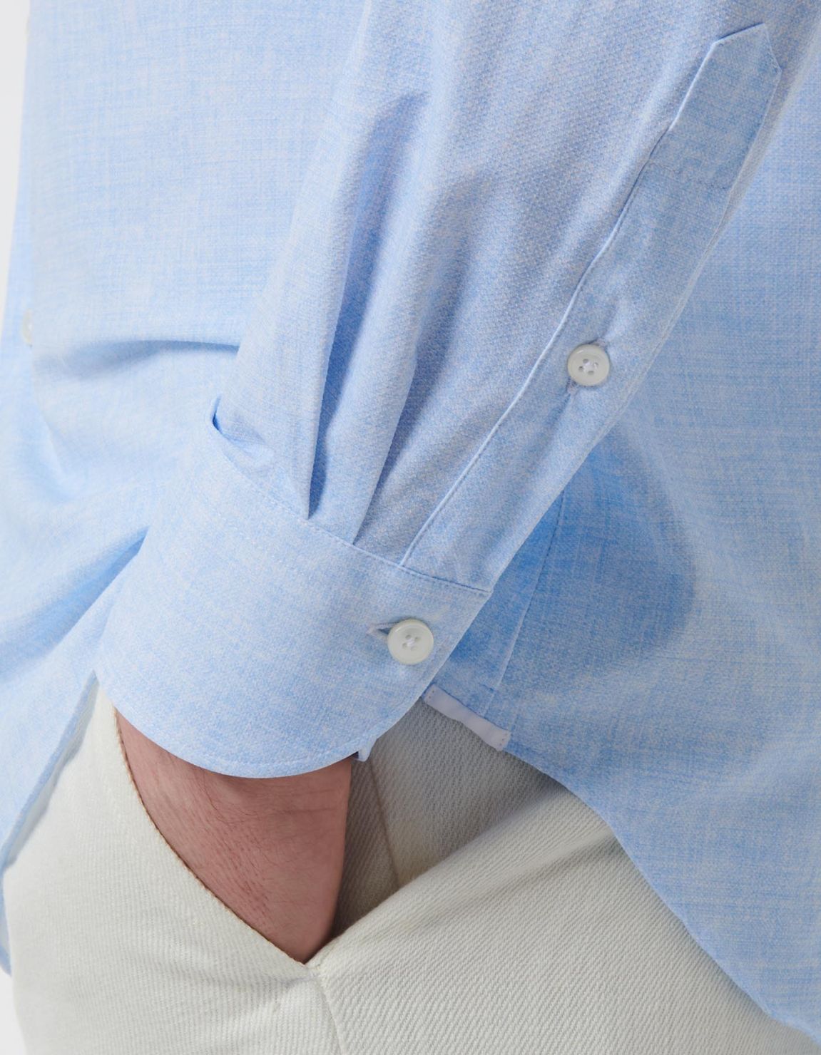 Light Blue Textured Pattern Shirt Collar small cutaway Tailor Custom Fit 5