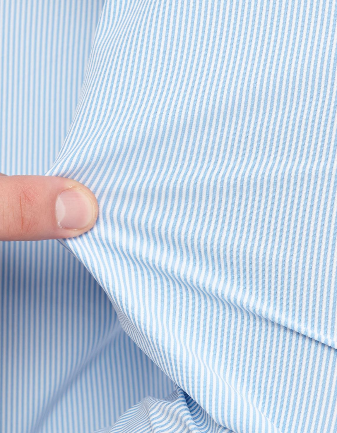 Light Blue Textured Stripe Shirt Collar small cutaway Tailor Custom Fit 4
