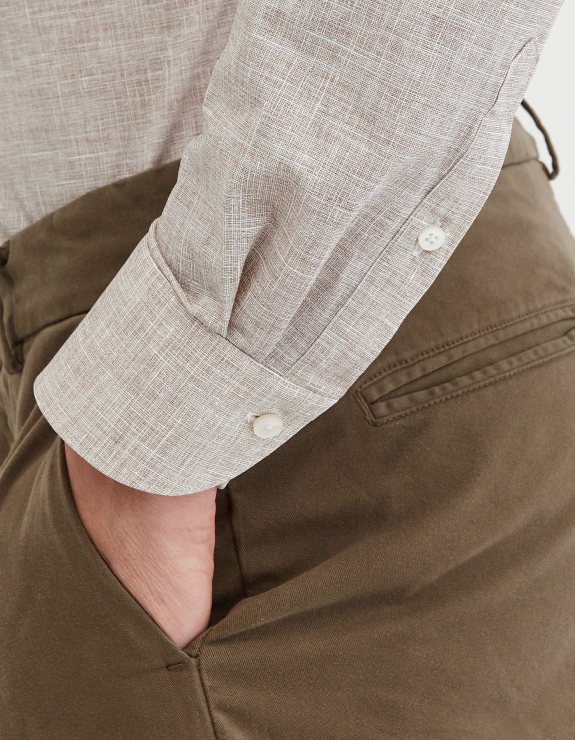 Beige Textured Pattern Shirt Collar small cutaway Tailor Custom Fit 5