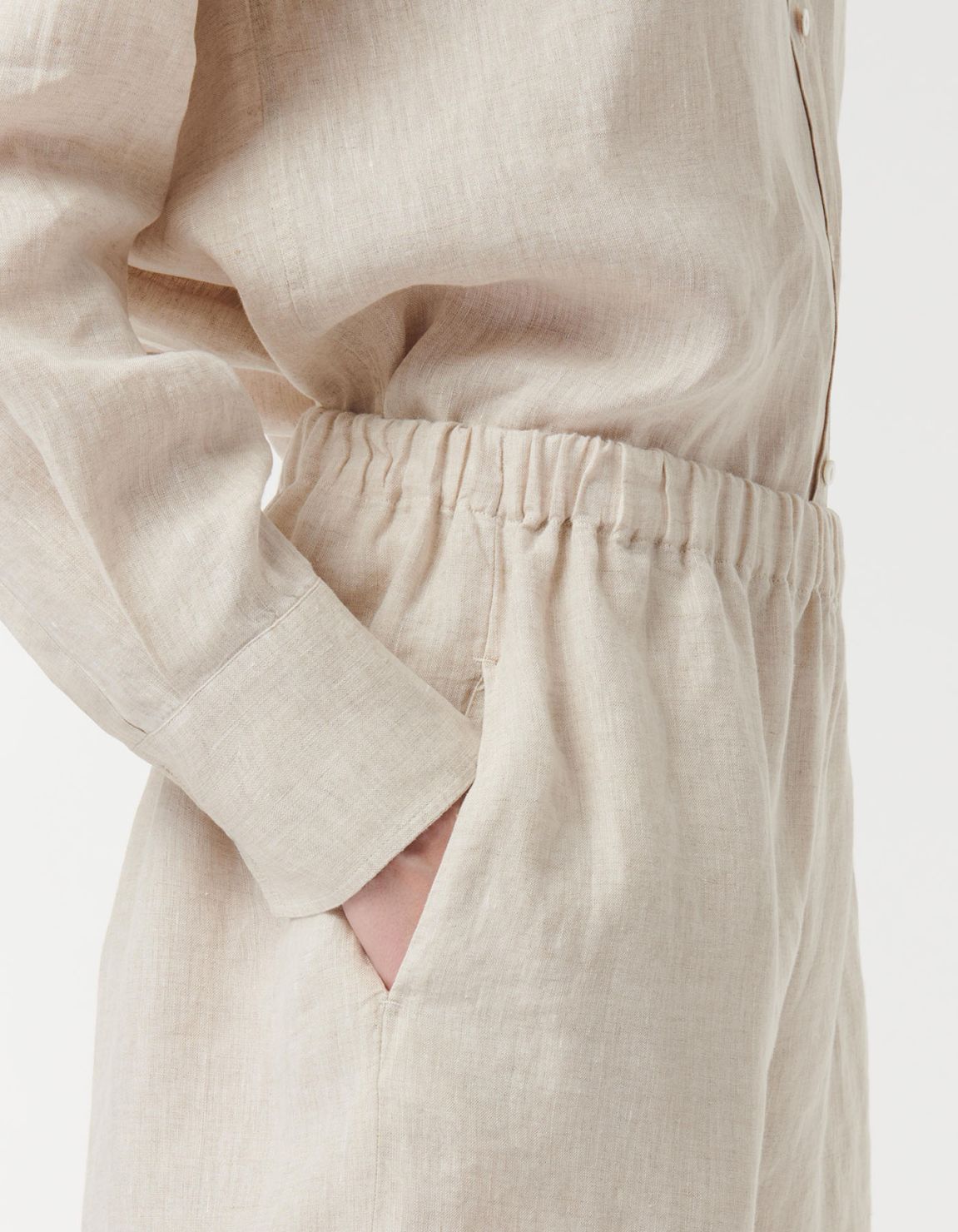 Pants Sand Linen Solid colour One Size 4
