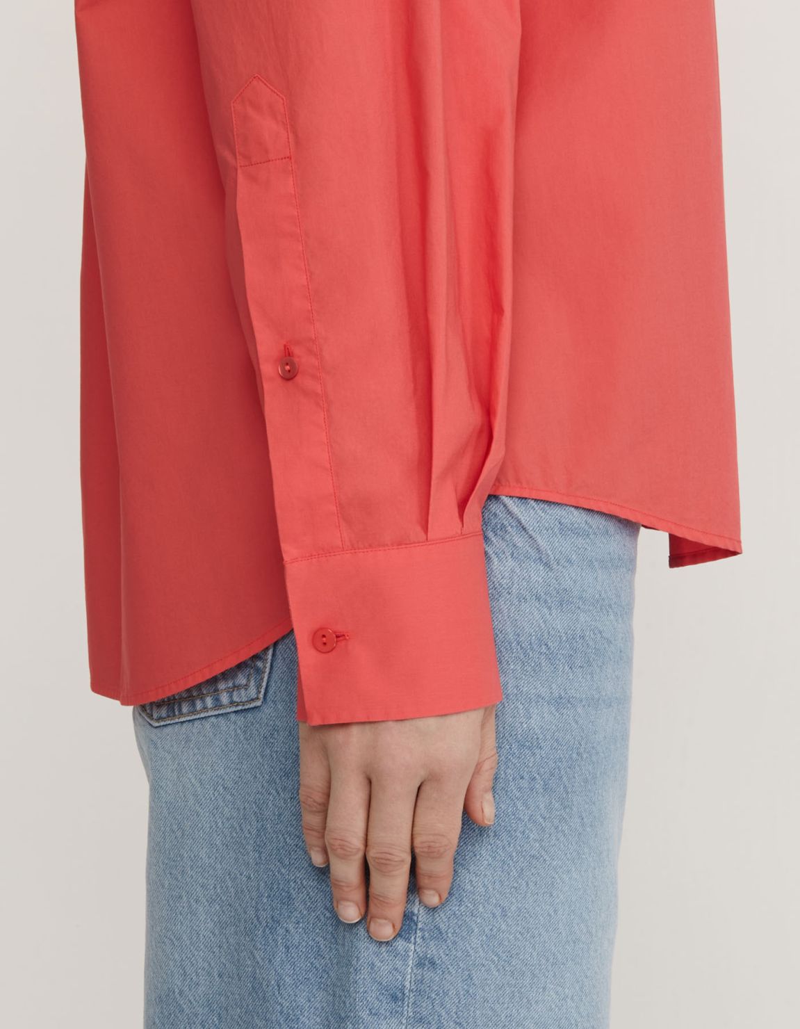 Chemise Corail Coton Unie Over 4