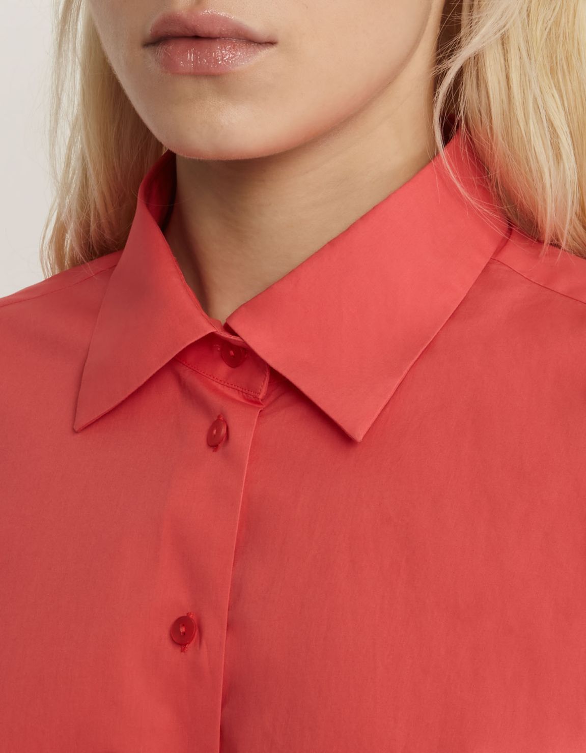 Chemise Corail Coton Unie Over 2