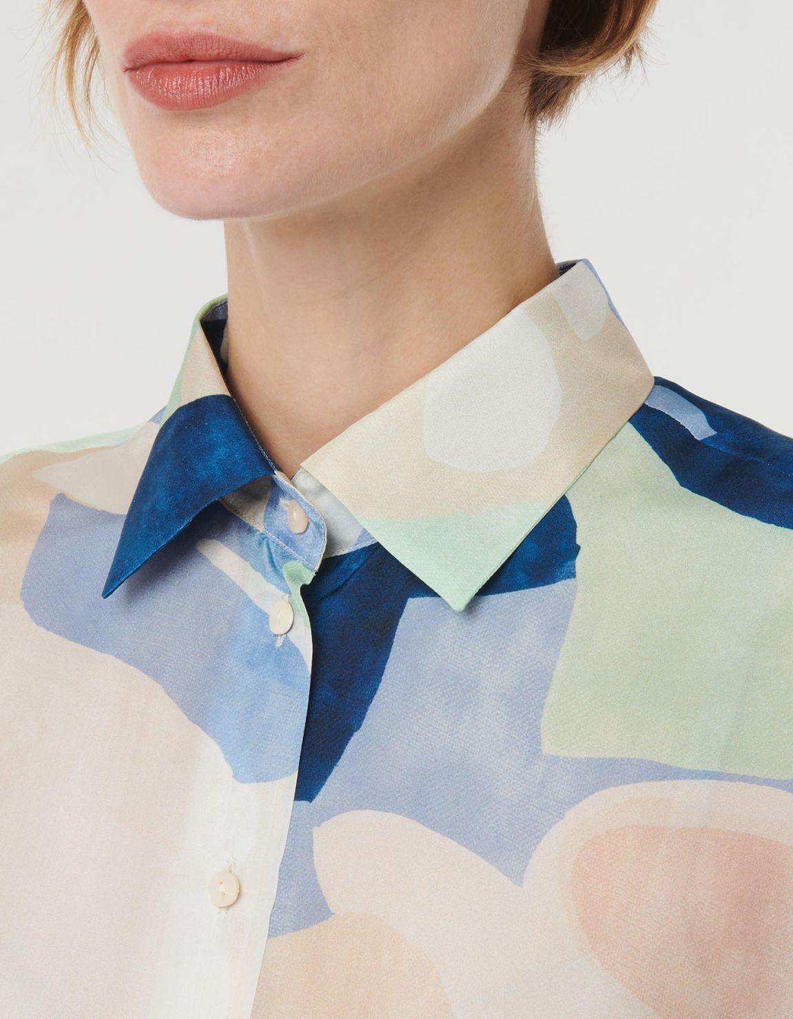 Shirt Multicolour Silk Pattern Over 2