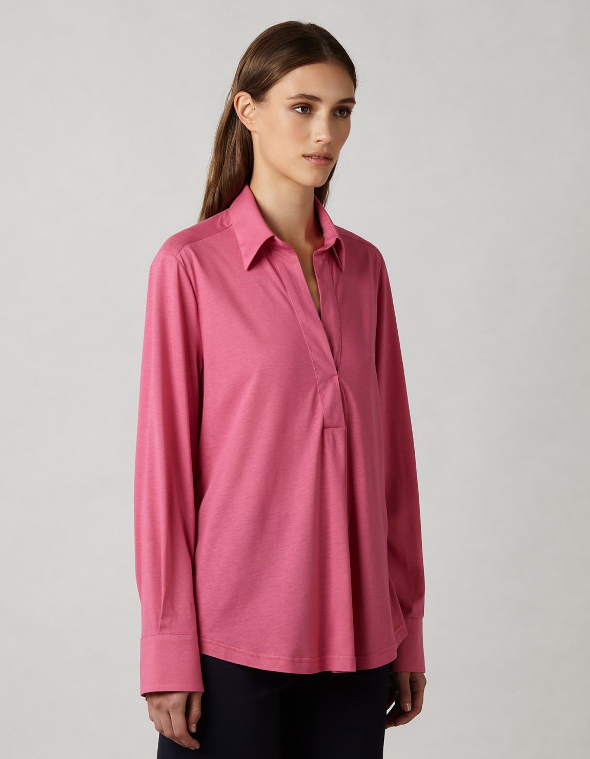 Blusa Rosa scuro Jersey Tinta Unita Unica 3