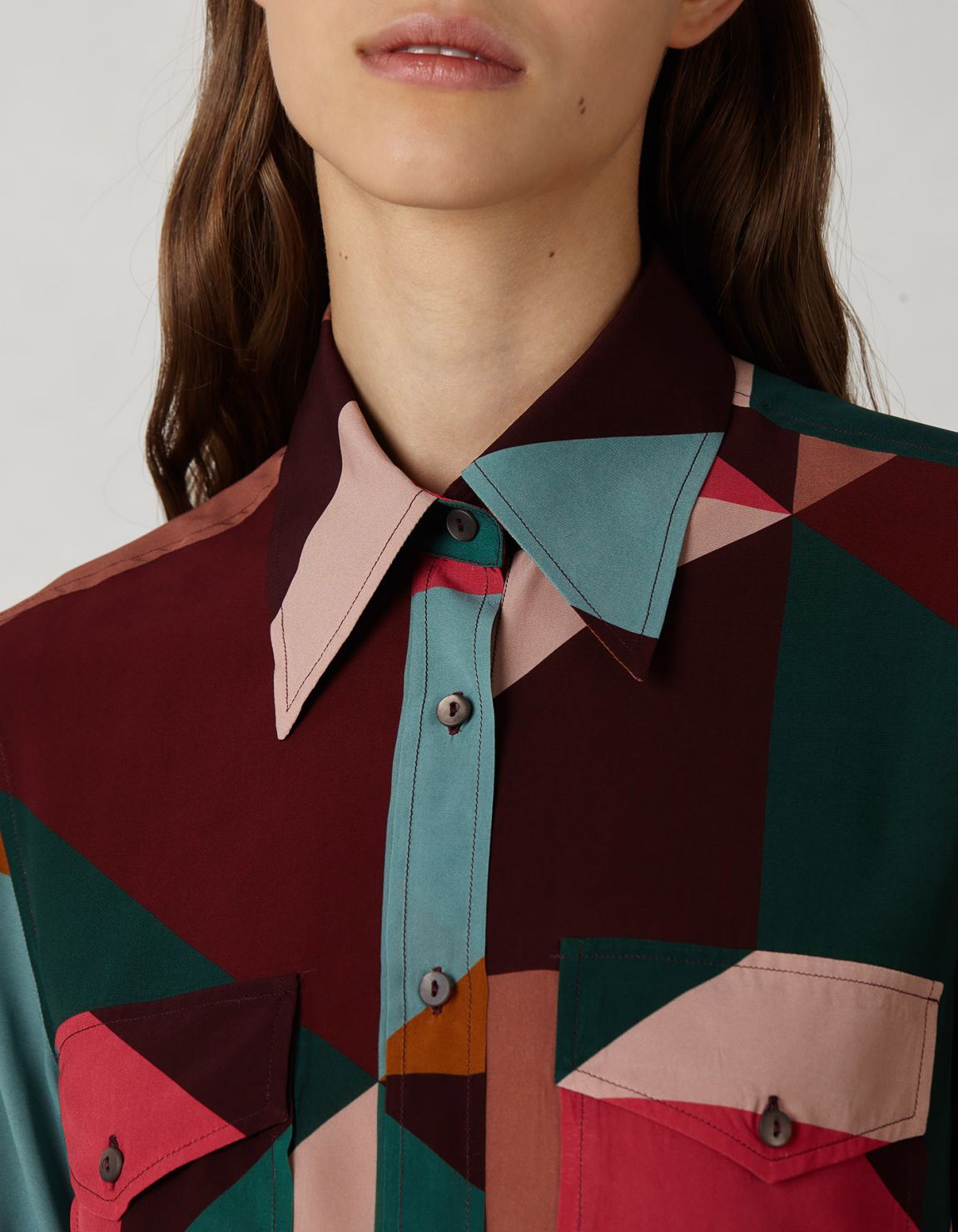 Shirt Multicolour Viscose Pattern Regular Fit 2