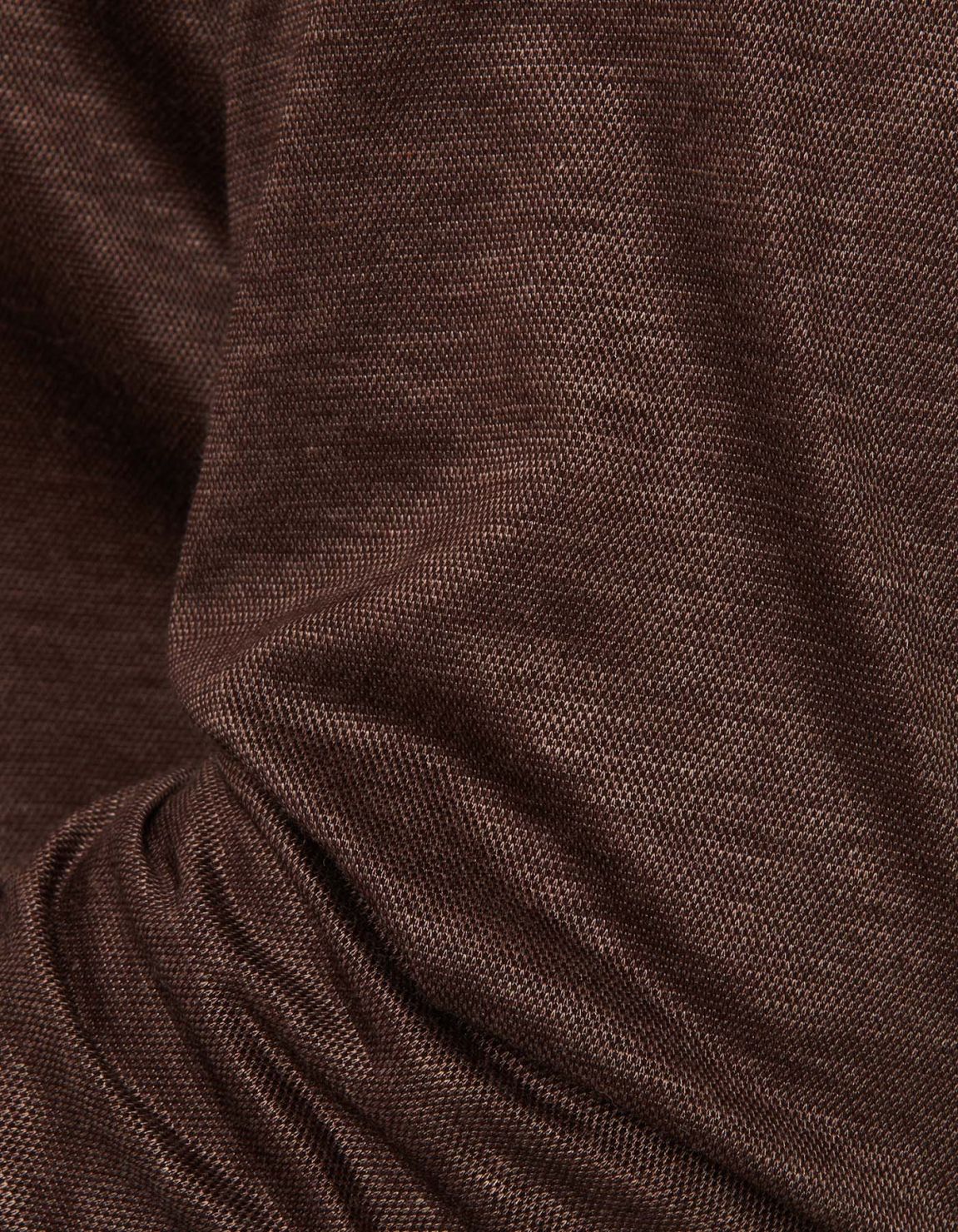 Brown Melange Jersey Solid colour Shirt Collar cutaway Tailor Custom Fit 2