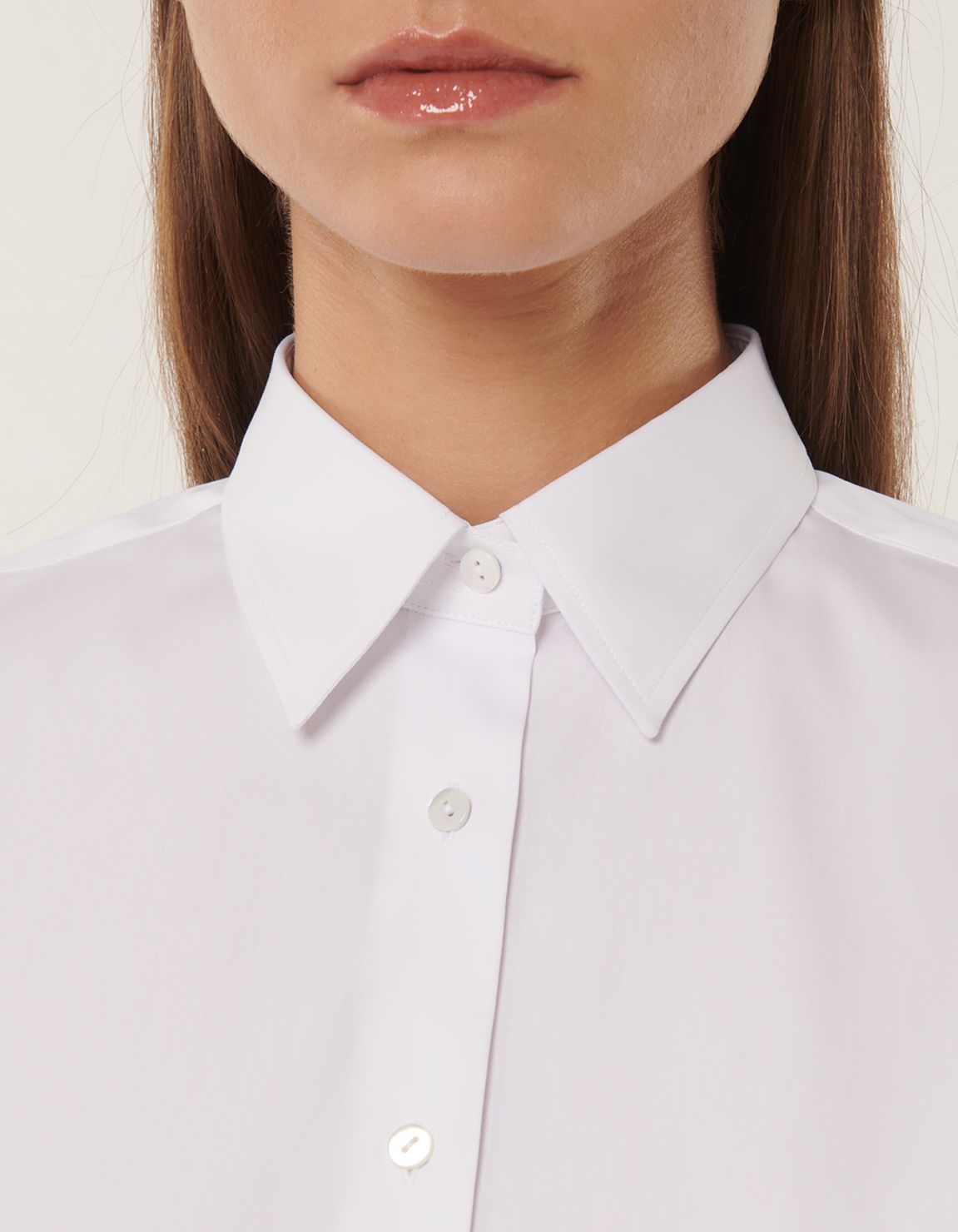 Shirt White Poplin Regular Fit 8