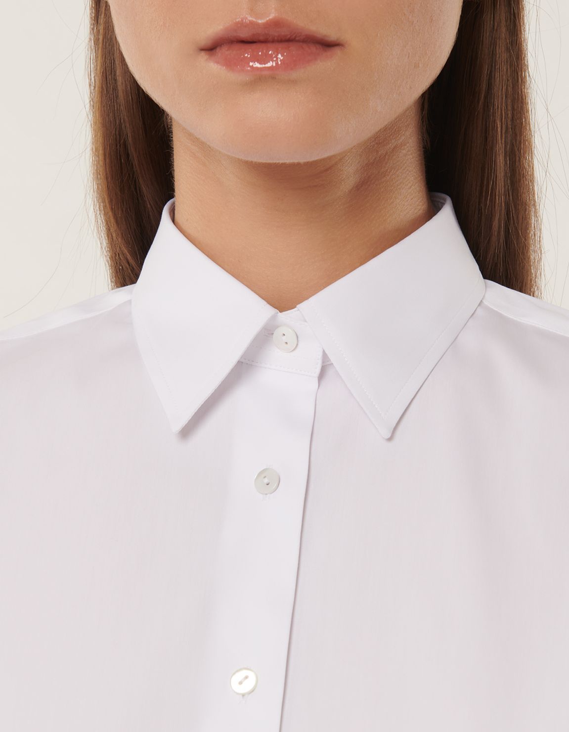 Camisa Blanco Elástico Liso Regular Fit 8