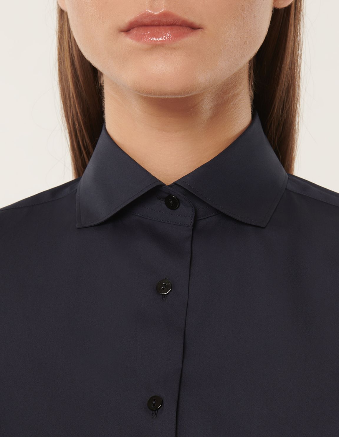 Camicia Blu navy Stretch Tinta Unita Regular Fit 8