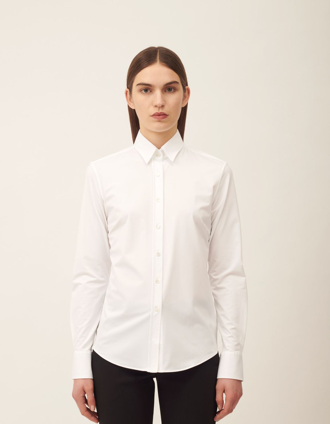 Camisa Blanco Active Liso Slim Fit 1