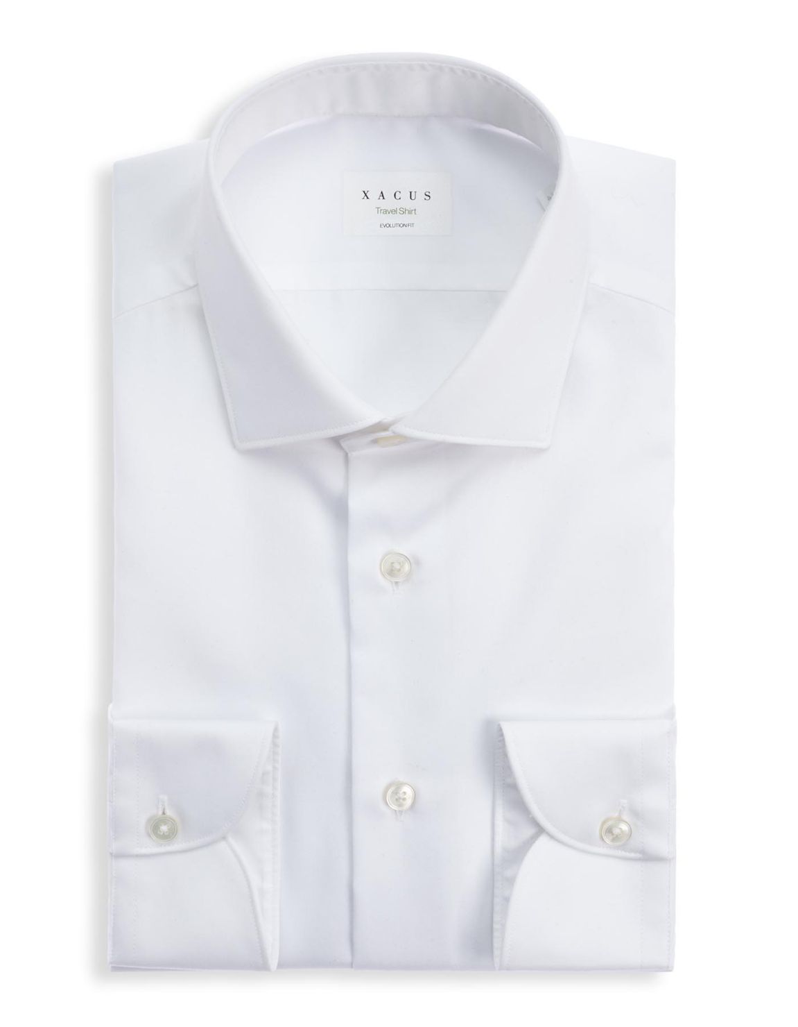 White Twill Solid colour Shirt Collar small cutaway Evolution Classic Fit 2